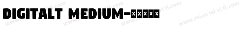 Digitalt Medium字体转换